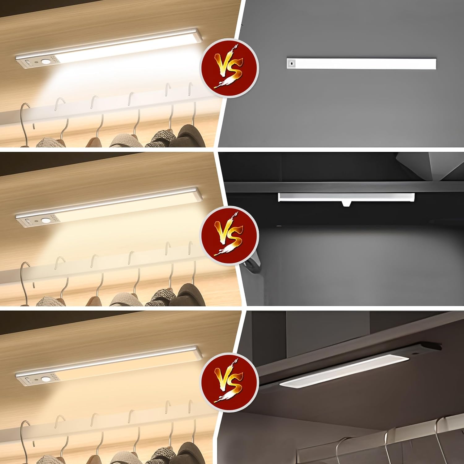 3 selectable color temperatures: 3000k warm white, 4000k natural, 6000k cool white