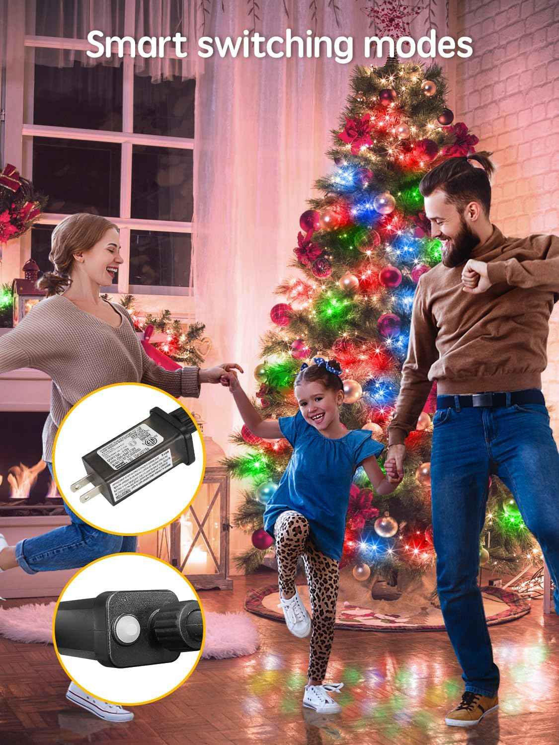 LuminaGlow Pro Cool Touch LED String Lights – 115FT Child & Pet Safe, UL Certified 3000K Warm White