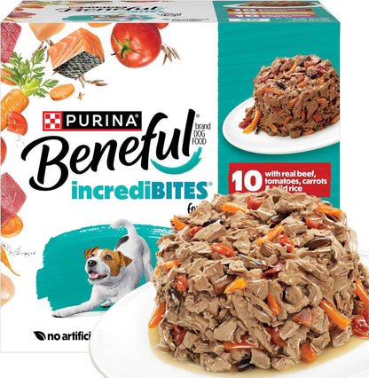 Beneful Purina Small Breed Wet Dog Food – Welcome Home Gift Set for Adoptive Small Dog Owners, 30 Count IncrediBites