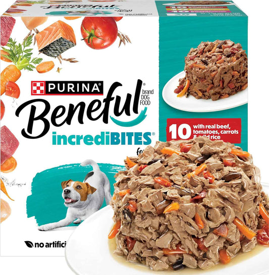 Beneful Purina Small Breed Wet Dog Food – Welcome Home Gift Set for Adoptive Small Dog Owners, 30 Count IncrediBites