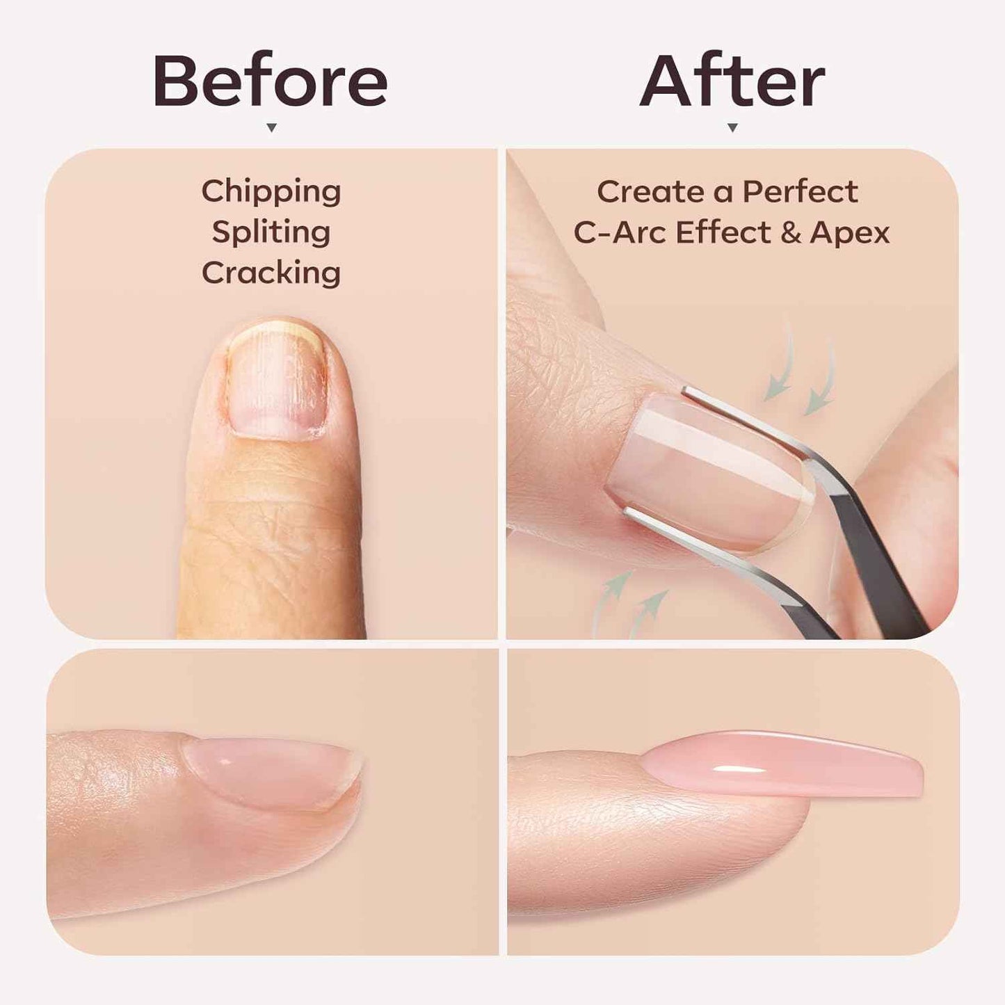 modelones Builder Gel Nail Polish Set – Thoughtful Birthday Gift for Her, All-in-One At-Home Gel Manicure Kit