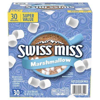 Swiss Miss Hot Cocoa with Marshmallows – Afternoon Desk Pick-Me-Up for Home Office and Remote Work