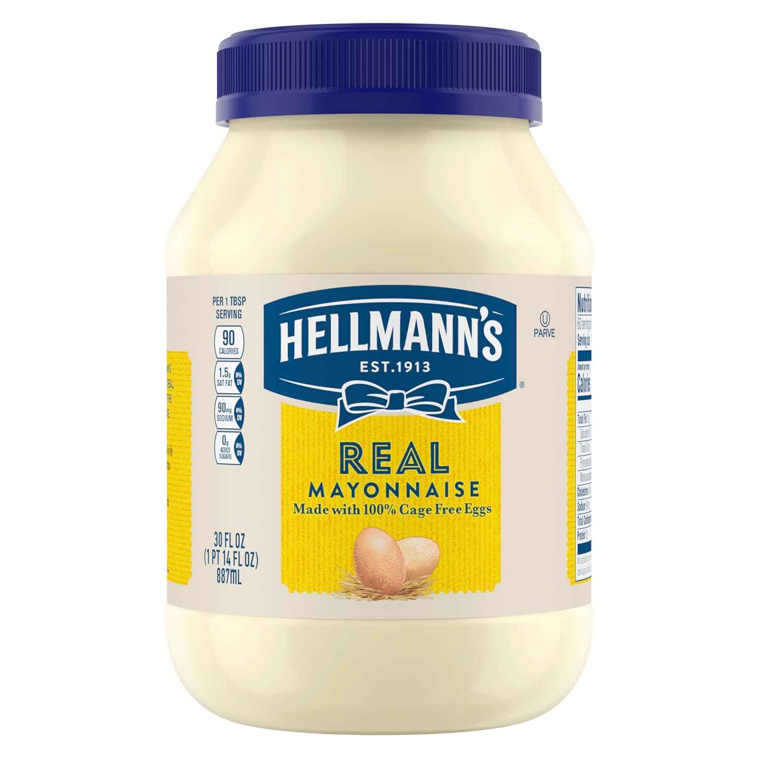 Hellmann's Real Mayonnaise 30 oz – Bulk Meal Prep Staple for Weekly Cooking and Batch Recipes