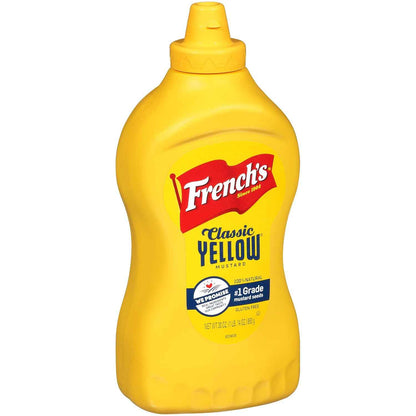 French's Classic Yellow Mustard, 30 oz Pack of 2 – Family Pantry Mustard for Sandwich-Making and Lunchbox Prep