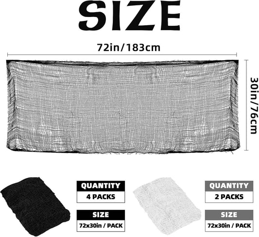 Creepy Cloth Oversized 315x87 inch Gauze – Large-Scale Halloween Decor for Yard and Courtyard