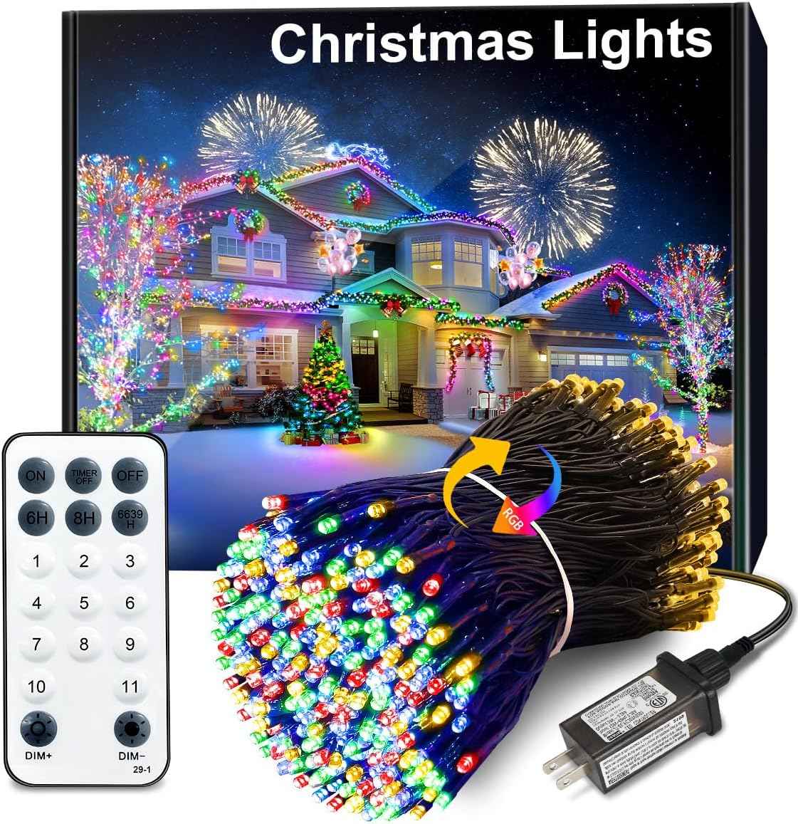 LuminaGlow Pro Cool Touch LED String Lights – 115FT Child & Pet Safe, UL Certified 3000K Warm White