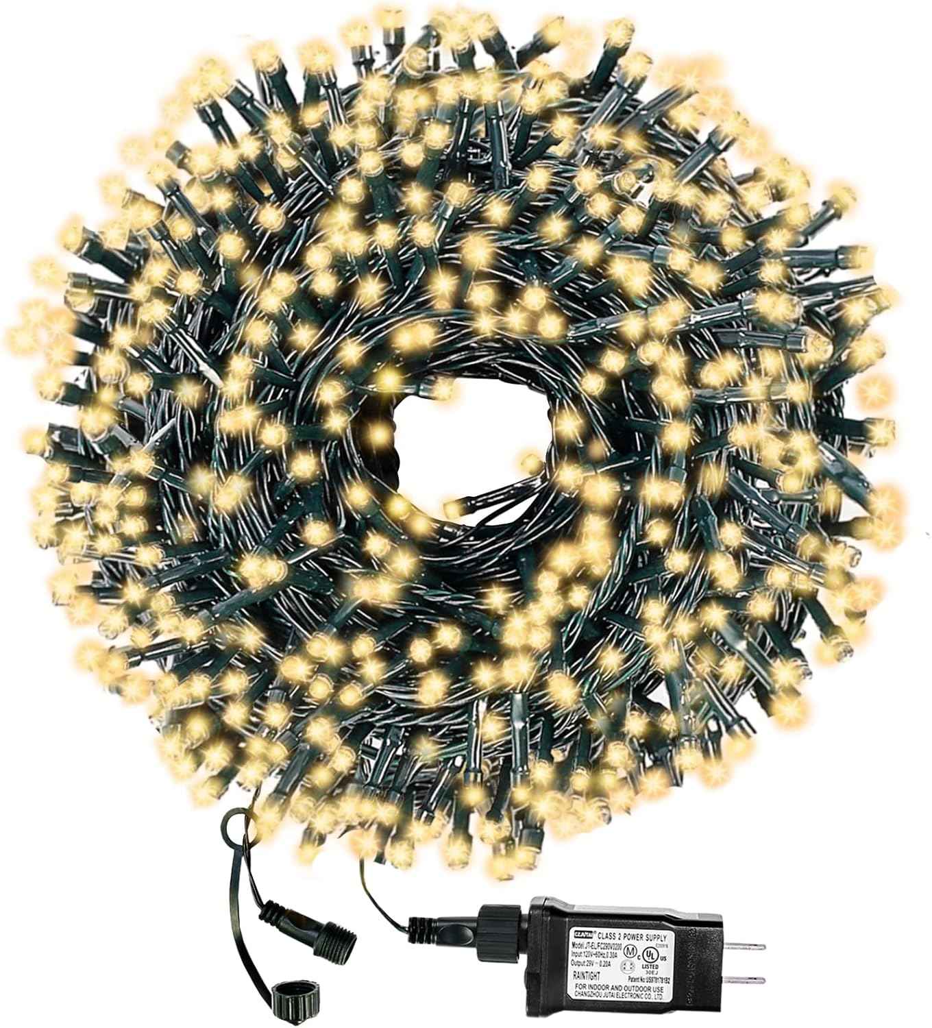 Decute Domed LED Fairy Lights – Golden Warm White Wall Accent Lighting, 105FT Dimmable String Lights for Apartment Ambiance