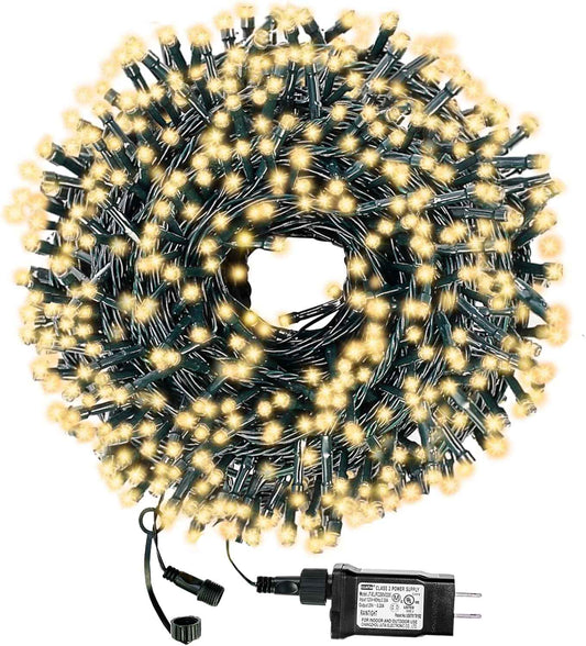 Decute Domed LED Fairy Lights – Golden Warm White Wall Accent Lighting, 105FT Dimmable String Lights for Apartment Ambiance