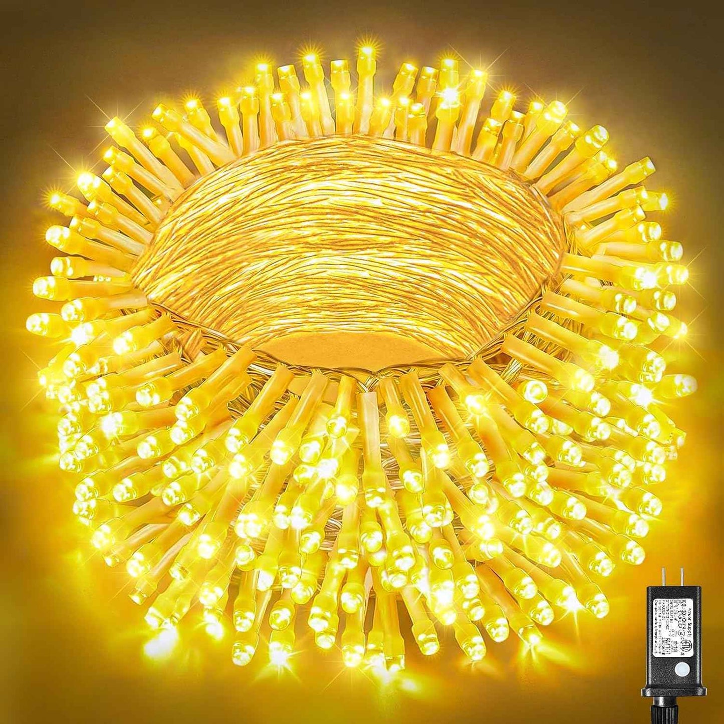 Xmars Child Safe String Lights – 100ft 300 LED 29V Cool Plug Warm White for Nursery, Playroom & Tree House Decor