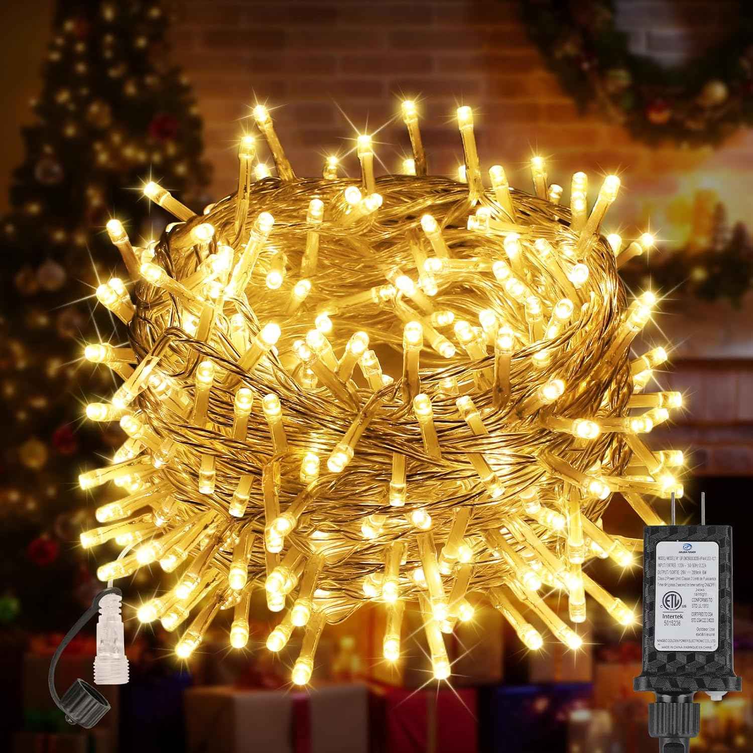 Lumionix Glow String Fairy Lights – Cool-to-Touch 29V Plug for Kid and Pet Safe Ambient Light