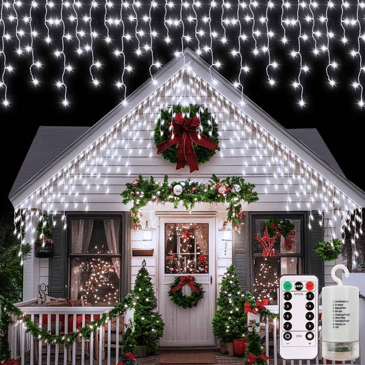 echosari 300 LED Curtain Lights – Bedroom Decor Glow with Warm White or Cool White Tone
