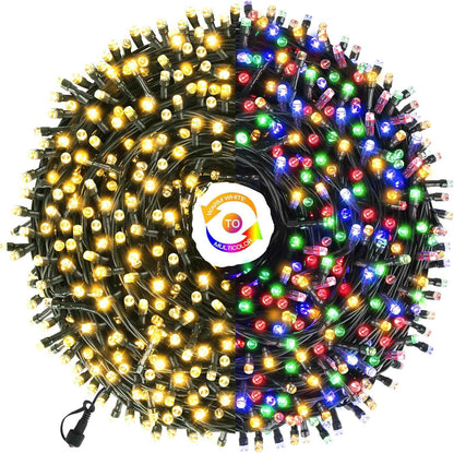 Chuya 105ft Dual Color String Lights – Thoughtful Housewarming Gift and Holiday Present for Her