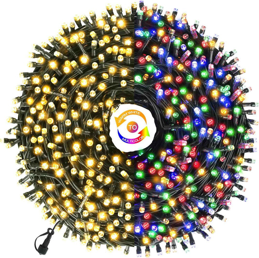Chuya 105ft Dual Color String Lights – Thoughtful Housewarming Gift and Holiday Present for Her