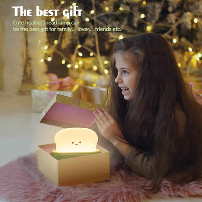 QANYI Toaster Table Lamp – Cozy Bedroom Decor Accent, Rechargeable Warm LED for Nightstand and Headboard