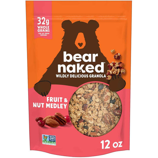 Bear Naked Granola Cereal – Calming Whole-Grain Snack for Home Office Wellness Breaks, 12oz Pouch