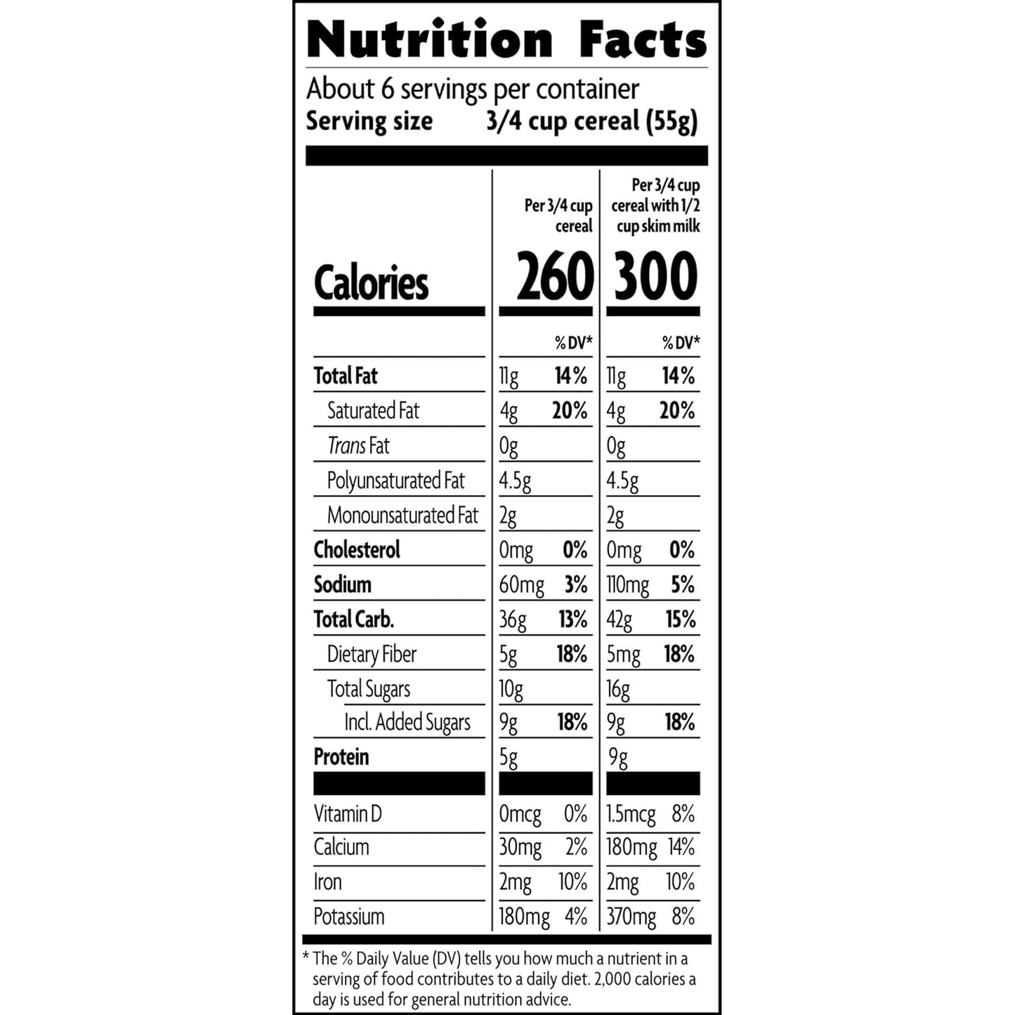 30g whole grains per serving