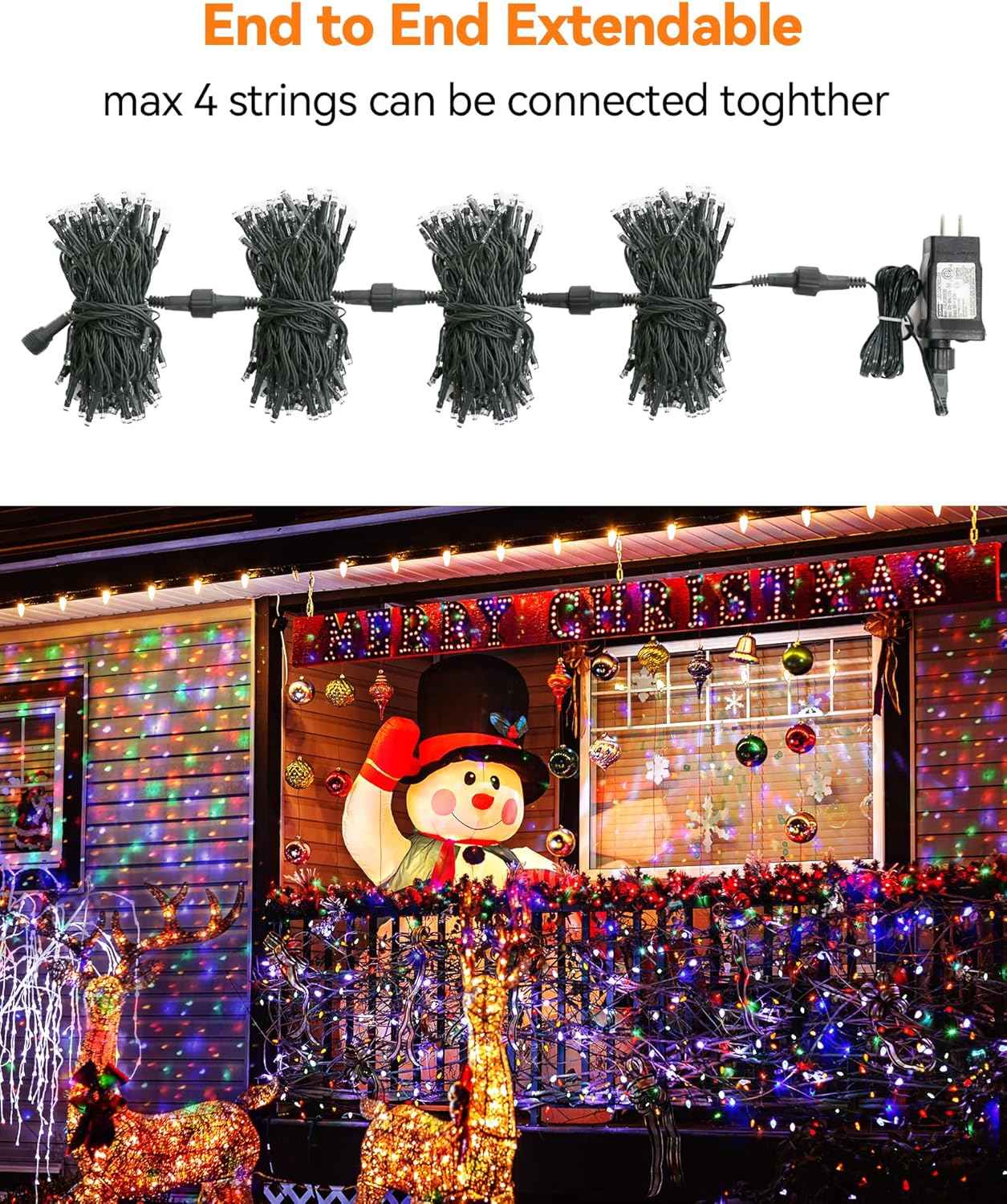Blingstar 100 LED Fairy String Lights 33 Ft – Thoughtful Birthday and Housewarming Gift for Her, Multicolor Twinkle Lights with Timer