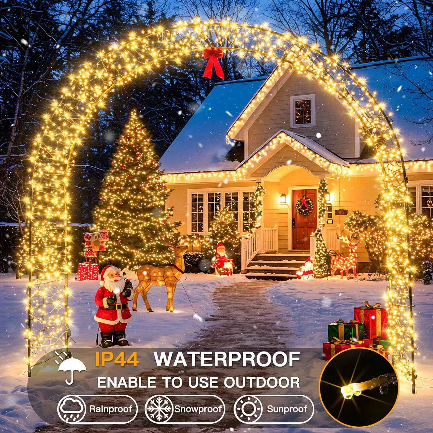suddus Fairy Lights with Remote – Thoughtful Birthday Gift for Her, Cozy Bedroom String Lights 33ft 100 LED Warm White