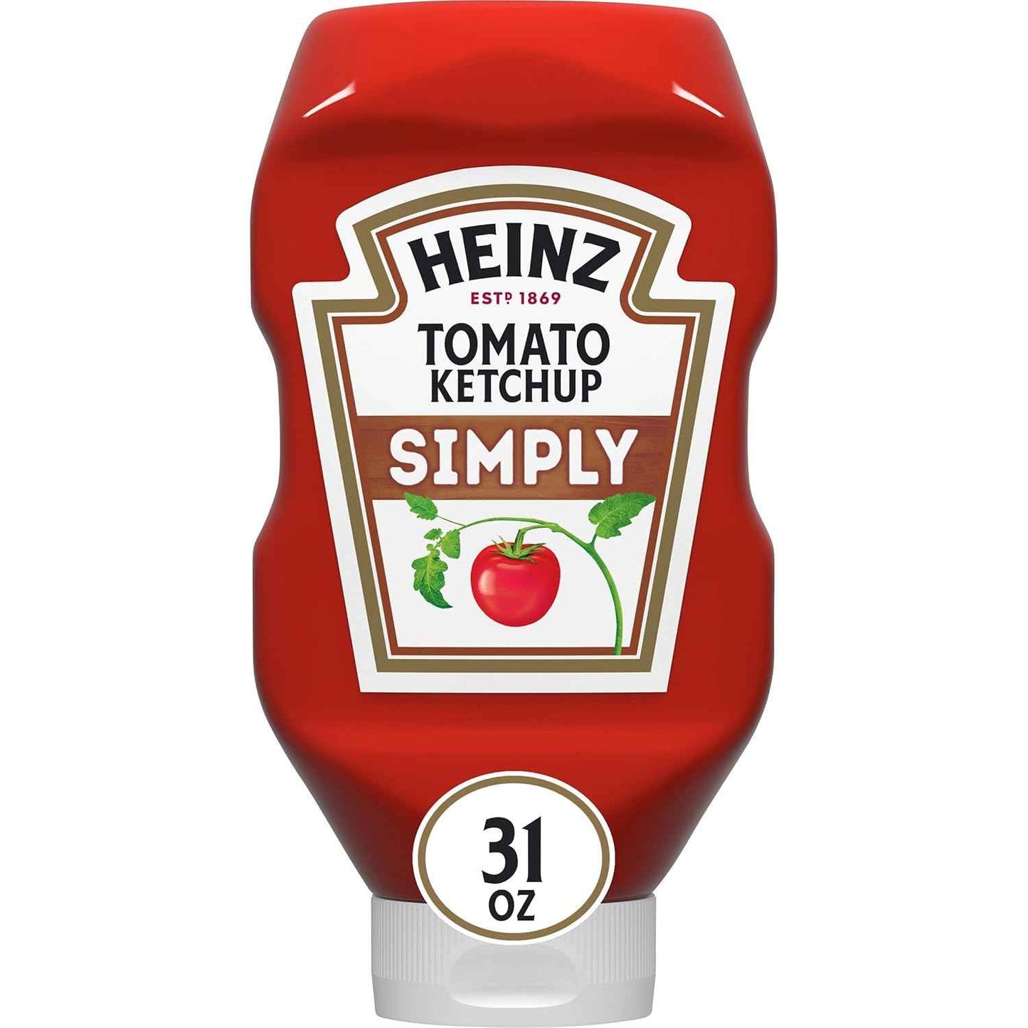 Heinz Simply Ketchup, 31 oz – Cleaner Label Ketchup for Kids Family Dinner Table