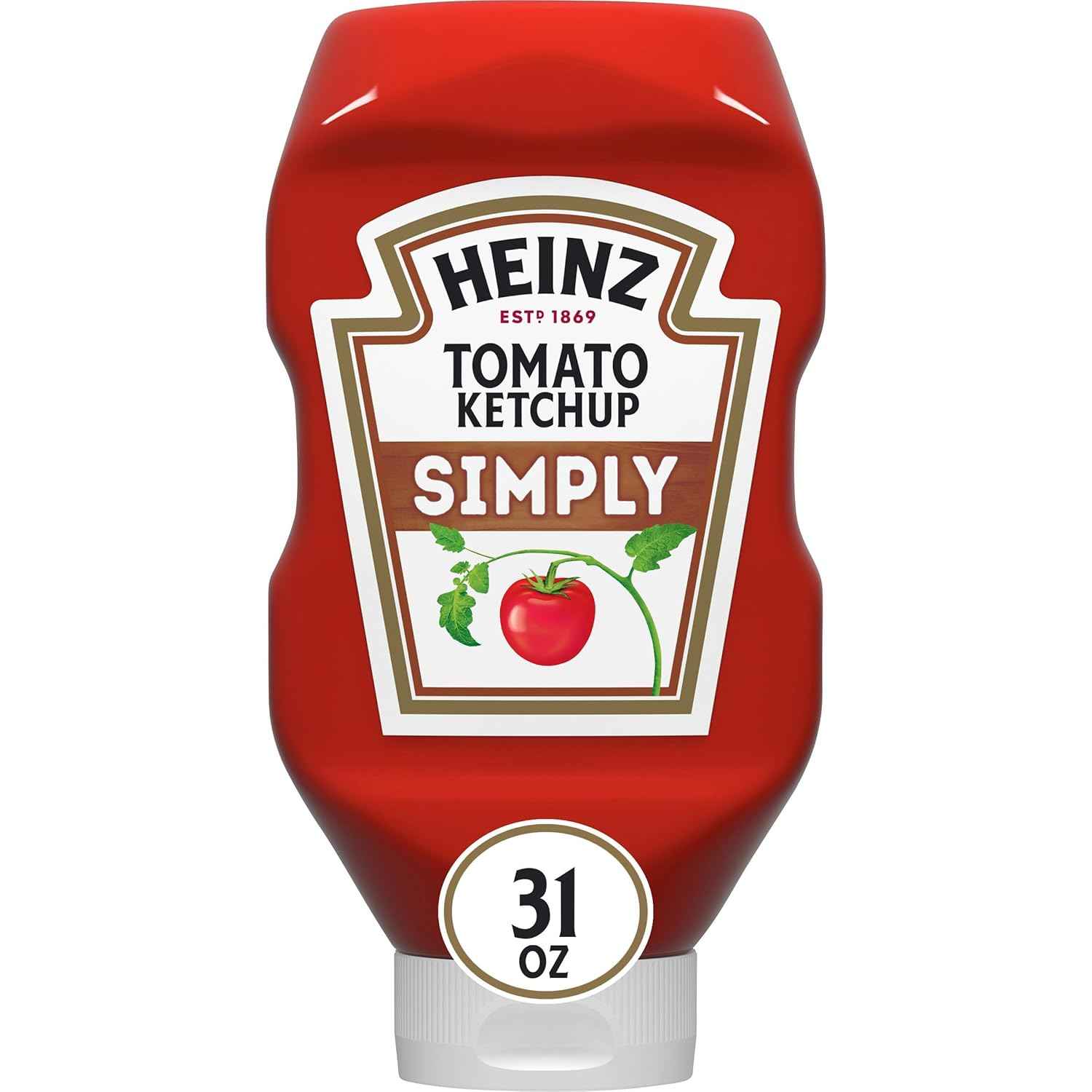 Heinz Simply Ketchup, 31 oz – Cleaner Label Ketchup for Kids Family Dinner Table