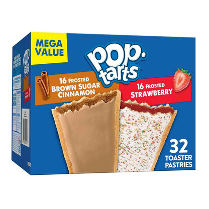 Pop-Tarts Toaster Pastries Variety Pack, Office Desk Drawer Snack and Quick Breakfast, 32 Count Box