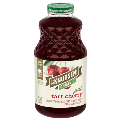 R.W. Knudsen Family Just Tart Cherry Juice – Kid-Friendly Family Breakfast Drink, 32 oz No Artificial Flavors