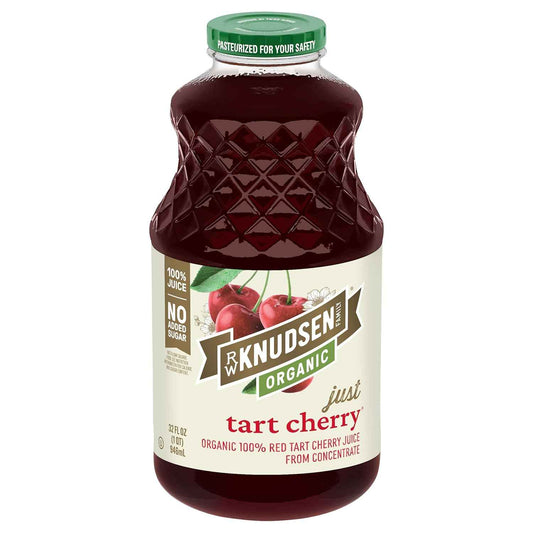 R.W. Knudsen Family Just Tart Cherry Juice – Kid-Friendly Family Breakfast Drink, 32 oz No Artificial Flavors