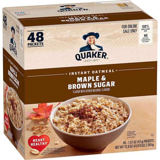 Quaker Immunity Instant Oatmeal – Calm Wind-Down Evening Bowl, Sugar-Conscious Whole Grain Variety Pack with Real Fruit