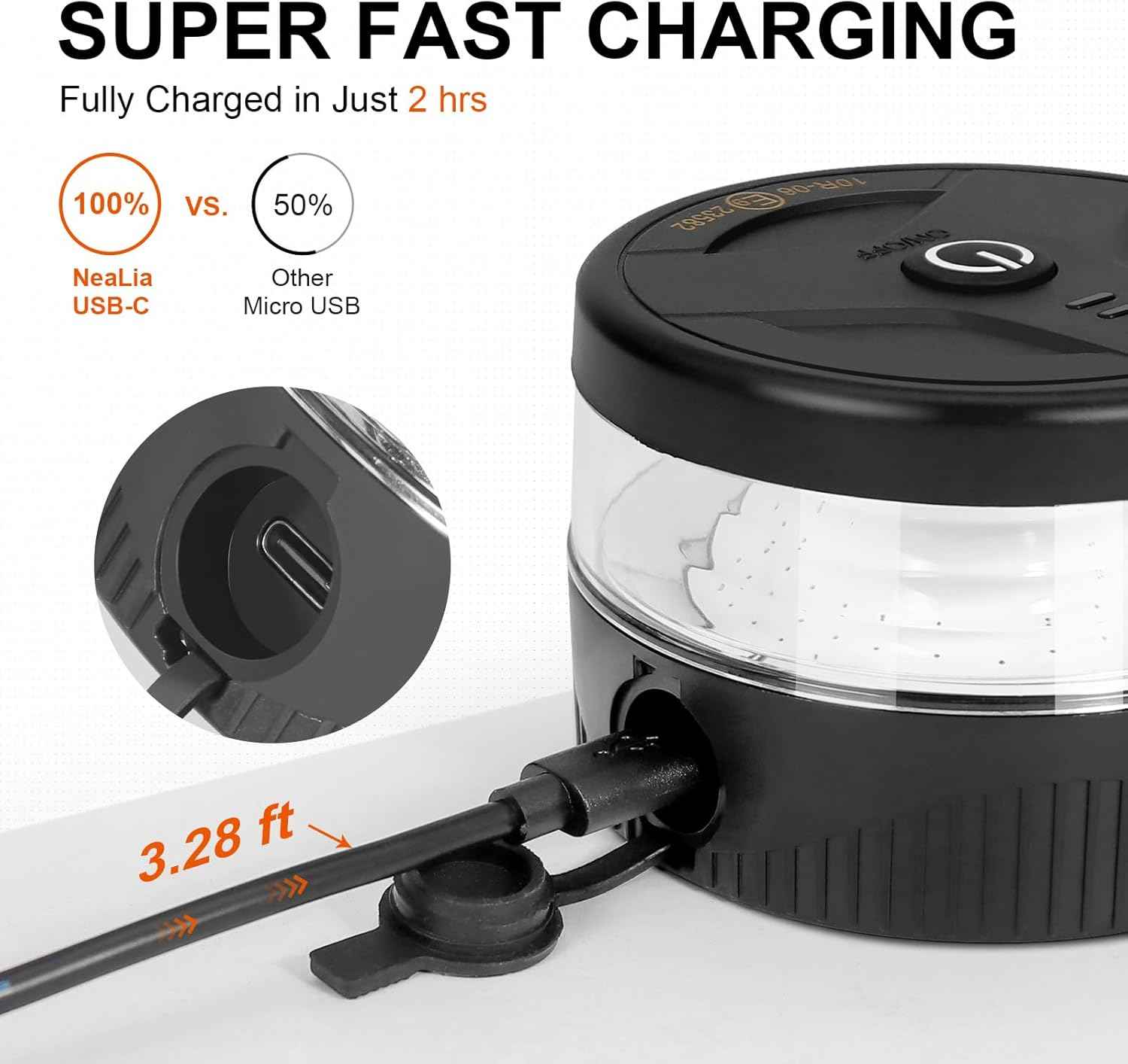 Magnetic Wireless Beacon Light, USB-C Rechargeable Strobe Light for Camping and Off-Road Adventures, IP67 Portable LED Beacon