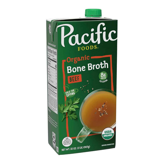 Pacific Foods Organic Beef Bone Broth – Quick Focus Mug for Busy Work-from-Home Mornings