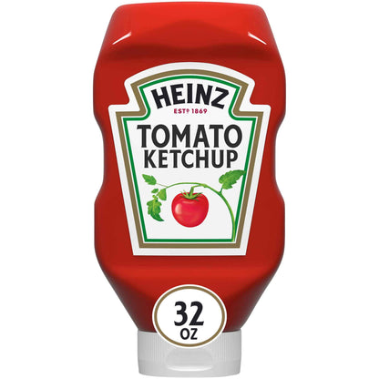 Heinz Tomato Ketchup, 32 oz Squeeze Bottle – Low Sugar Gluten Free Condiment for Mindful Family Meals