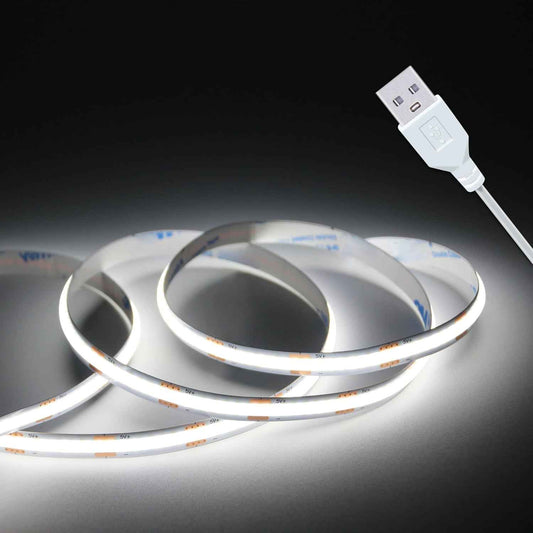 LuminStyle COB LED Strip Light – Cozy Bedroom Accent Lighting for Living Room Aesthetic and Ambient Home Decor