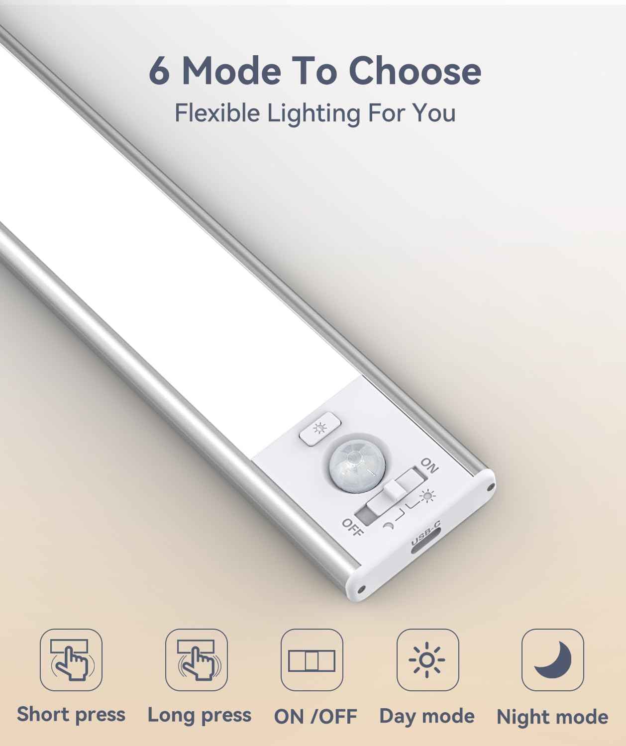 Lumicharge GlowLume – Minimalist Wireless Cabinet Light, Tool-Free Magnetic Mount for Clutter-Free Spaces