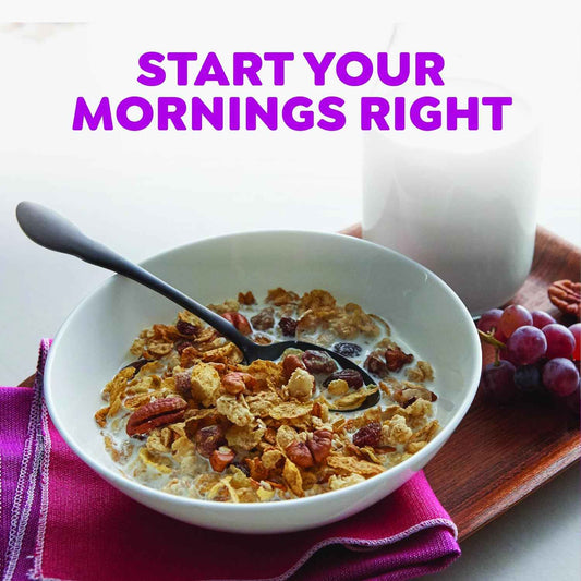 Great Grains Raisin Date Pecan Breakfast Cereal – Fiber Rich Non-GMO Cereal for Cholesterol Conscious Adults, 16 oz