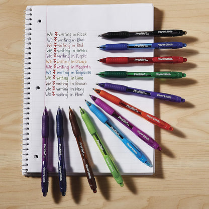 Paper_Mate_Profile_Retractable_Ballpoint_Pens,_Bold_1.4mm,_Assorted_Colors,_12_Count