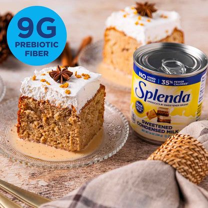 SPLENDA Sugar-Free Sweetened Condensed Milk – Thoughtful Birthday Gift for Bakers Who Count Calories, 14 oz Can