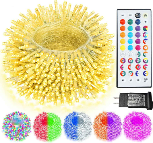Plug in Fairy Lights 35 Colors – Ambient Home Decor String Lights for Christmas Tree, Dining Room Centerpiece and Year Round Mood Lighting