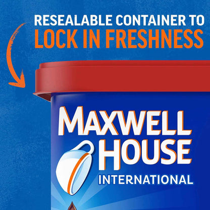 Maxwell House International Instant Coffee – Nostalgic Birthday Gift for Mom, Hazelnut Cafe, 9 oz Canister