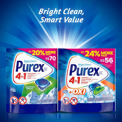 Purex_4-in-1_Laundry_Detergent_Pacs,_Mountain_Breeze,_70_Count
