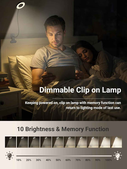 LampDepot Adjustable Bedside Lamp for Mom – Cozy Housewarming Gift for Book Lovers and Remote Workers