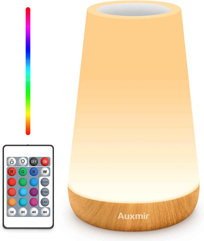 Auxmir Flameless LED Night Light – Smoke Free Candle Alternative for Homes with Kids and Pets with Cool Touch Surface