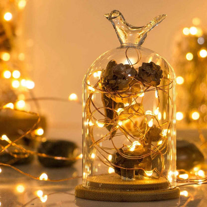 Sanniu LED Starry Fairy Lights – Thoughtful Birthday Gift for Her, Battery Powered Bedroom Decor in Warm White