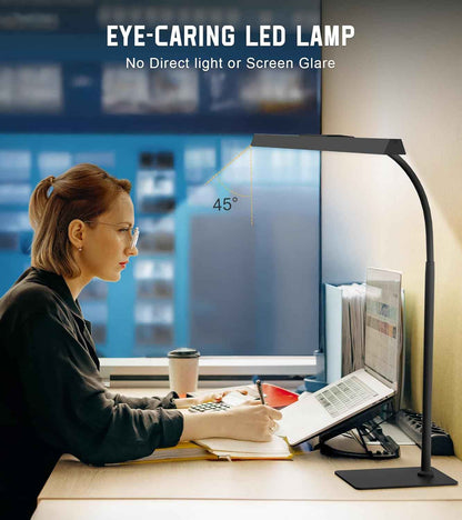 GlowStar Eye-Caring LED Reading Lamp for Bedside, Flicker-Free Warm to Cool Light for Wind-Down Evenings and Long Reading Sessions