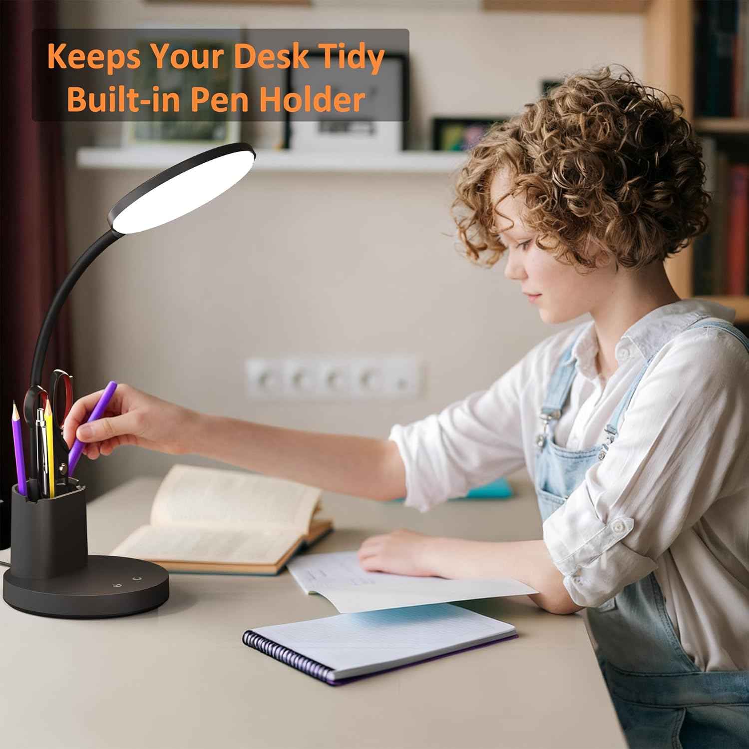 AromaX Glow – Child-Safe Study Lamp for Elementary Desk and Bedroom Nightstand