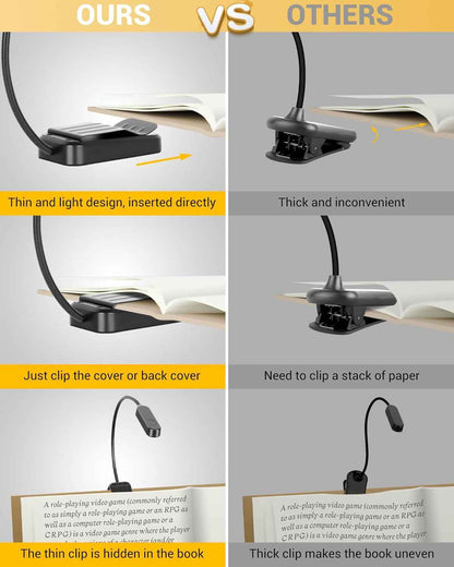 Glow Readers Roll-Up Book Light – Pocket-Sized Reading Lamp for Uncluttered Bedside Tables