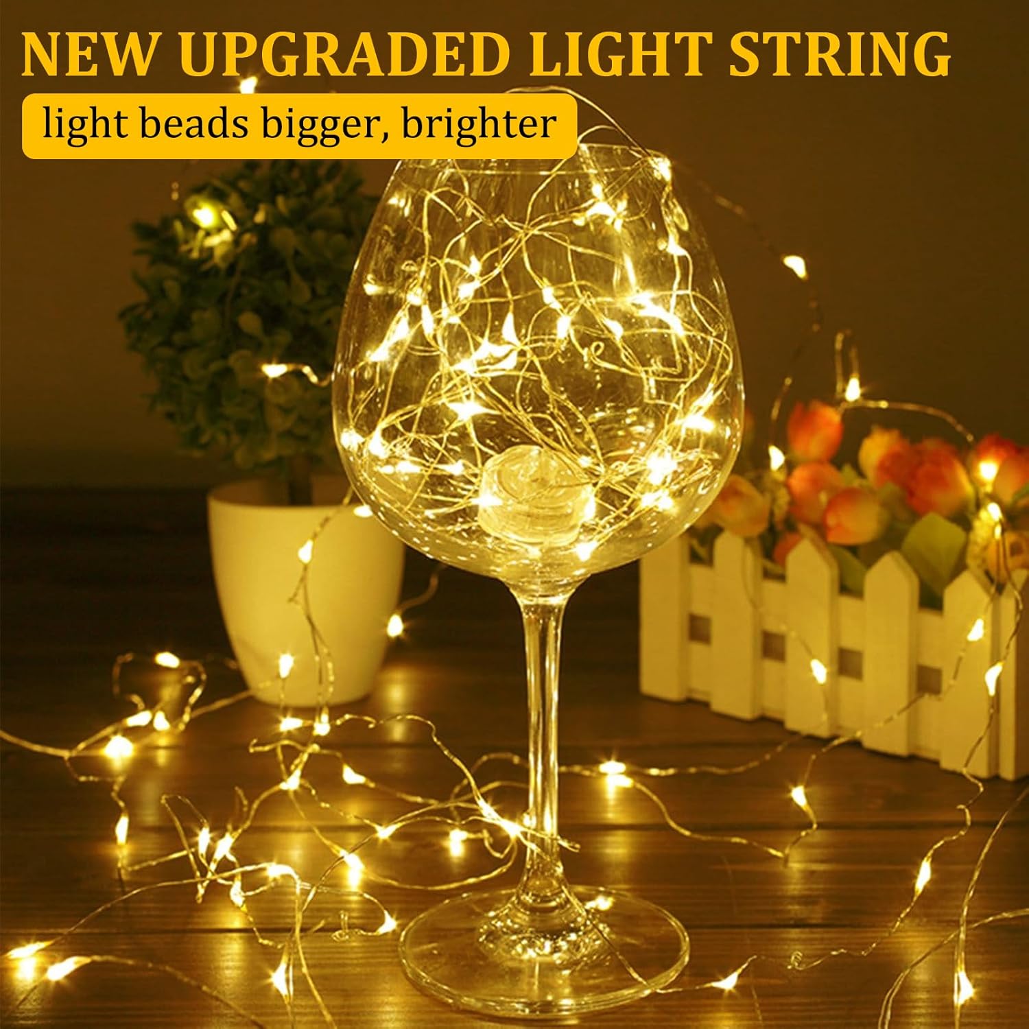 360° glowing micro leds at 2700k warm white color temperature