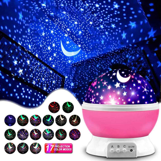 GOLUM Star Projector – Safe LED Night Light for Toddler Bedroom, Cool-to-Touch Star and Moon Ceiling Projection