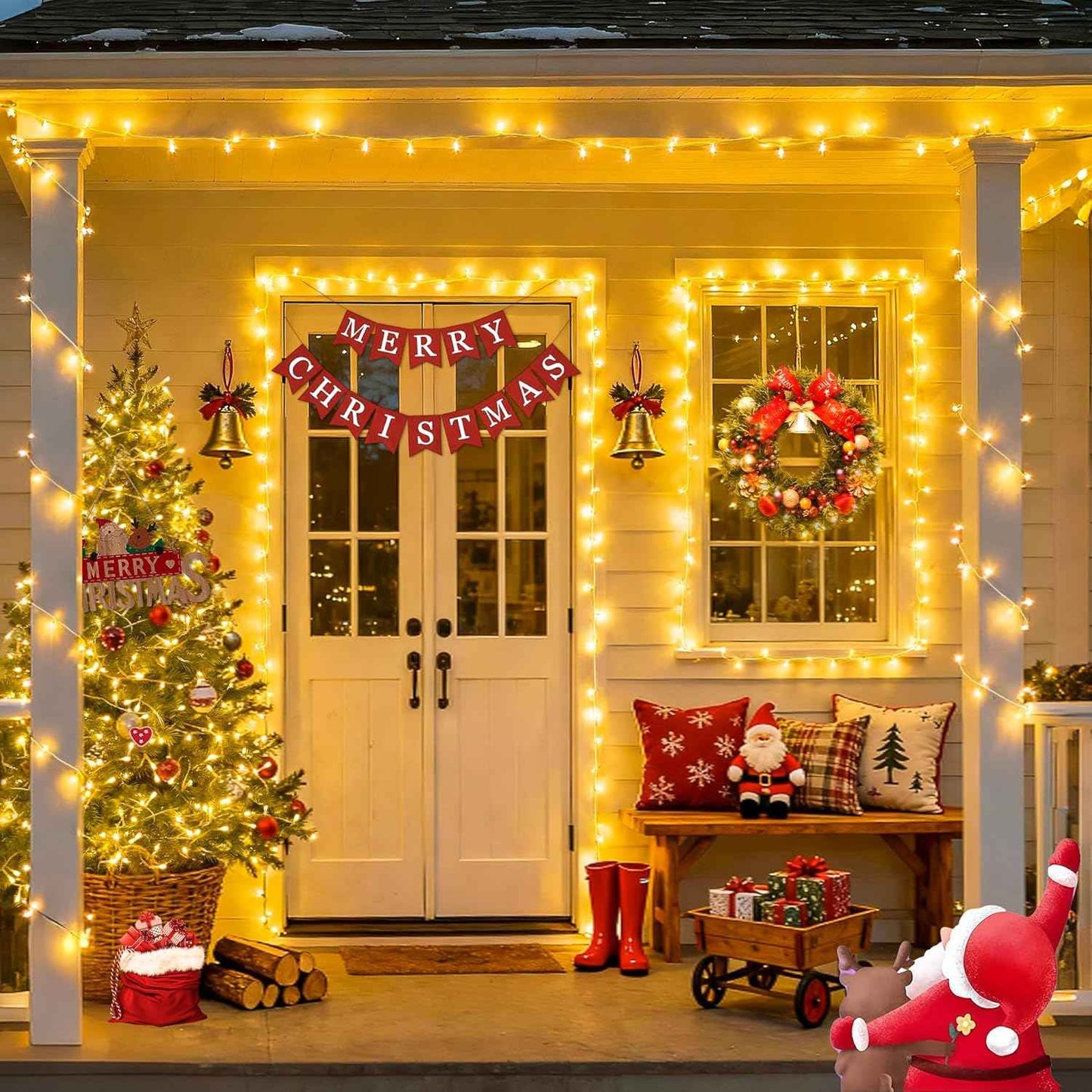 JMEXSUSS UL588 Certified Battery String Lights – Flame Free Warm White Twinkle for Curtain Side, Window Frame, and Bedside Use