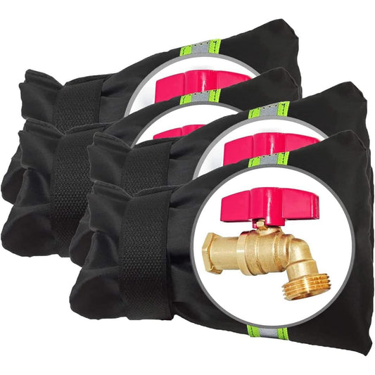 Outdoor_Faucet_Covers_for_Winter_Freeze_Protection,_Upgraded_Thicken_8.5"_H_x_6.1"_W_Outside_Faucet_Socks_for_Winter_Waterproof_Hose_Bibs_Insulated_Spigot_Cover,_4_Pack_Reflective_Black