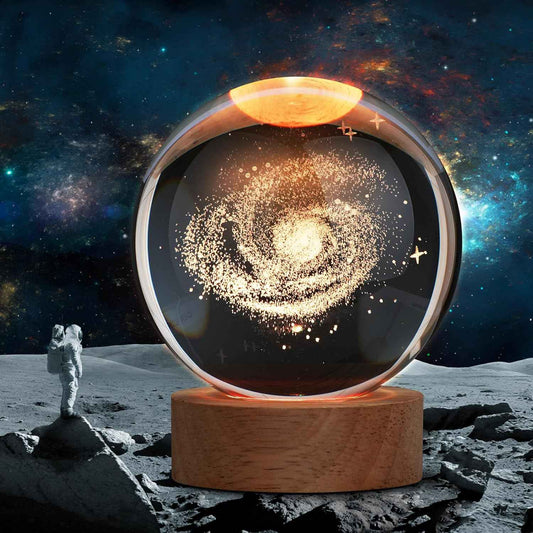 [Brand Name] Galaxy Crystal Ball Night Light - Thoughtful Birthday Gift for Her, 16 Color Changing Lamp with Remote